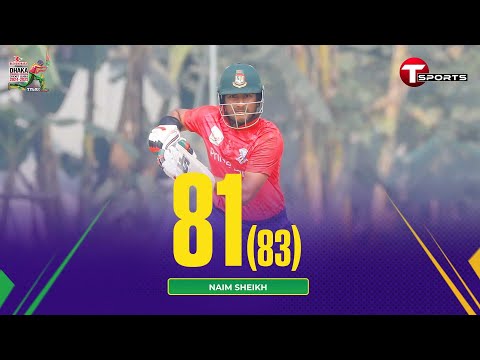 Naim Sheikh 81runs against Legends of Rupganj | DPL 2025 | T Sports