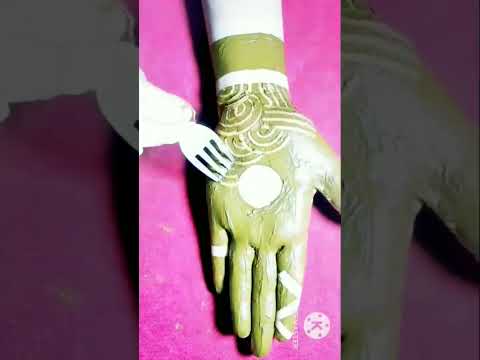 trick ke sath mehndi design /tape  mehndi video