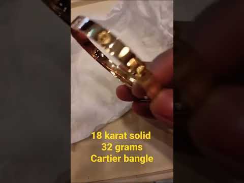 18 karat solid Cartier bangle