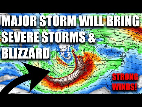 Dynamic Storm Will Bring Severe Storms & Blizzard Conditions Across The Country This Week..