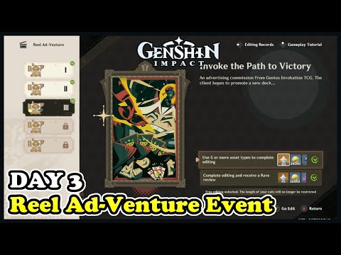 Reel Ad-Venture Event Part 3 "Invoke the Path to Victory" Genshin Impact