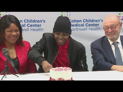 21-year-old cuts cake and his pain from sickle cell thanks to a gene therapy treatment