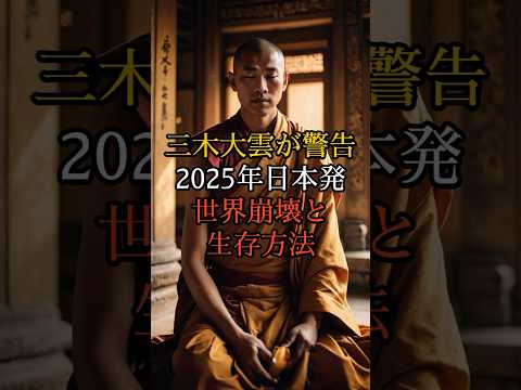 三木大雲が警告する2025年日本発の世界崩壊と生存方法【 スピリチュアル 怪談 都市伝説 予言 ミステリー 】