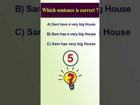 Which Sentence is Correct Part I  #youtubeshort  #viralshort   #short