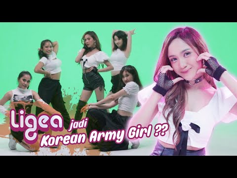 Emang boleh se-cute ini? Ligea jadi Korean Army Girl | Behind The Scenes MV "Ojo Dumeh"