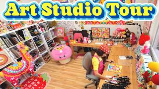 Art Studio Tour ★ My Colorful Maximalist Cozy Art Room