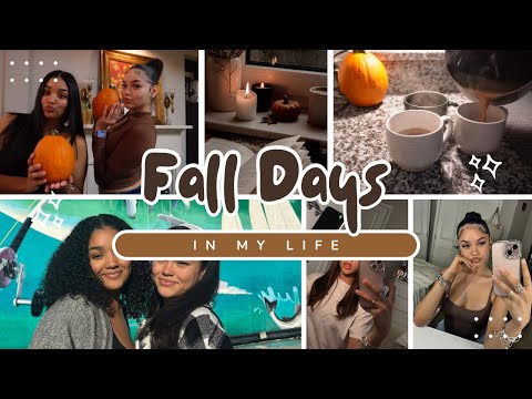 FALL VLOG || HOT COCOA, GRWM, CLEANING, DOOR DECORATING, ETC