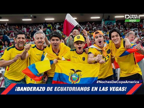 ¡BANDERAZO DE ECUATORIANOS EN LAS VEGAS! #NochesDeCopaAmerica