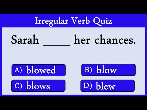 Irregular Verbs Quiz 11: Can You Score 10/10?