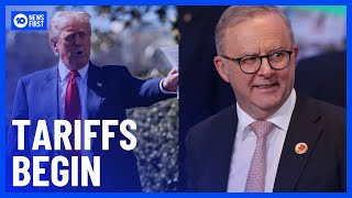 Australian Government Responds To Trump As Tariffs Come Into Effect | 10 News First