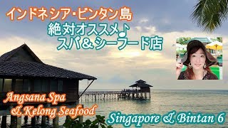 【シンガポールとビンタン島2018 vol.6】絶対行って欲しい♪スパとシーフード店☆Angsana Bintan & Kelong Seaood〔#34