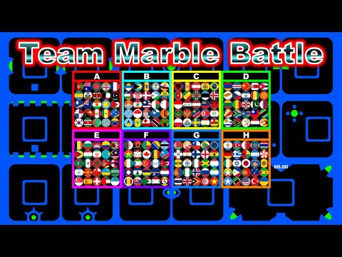 200 countries Team Marble Battle =Touch the green= ~200 countries marble race~| Marble Factory