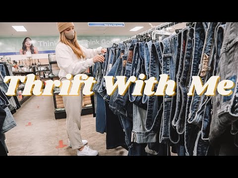 THRIFT WITH ME (first thrift trip of 2021) + Thrift Haul Try-on