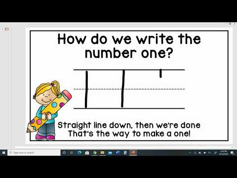 How To Write The Number 1