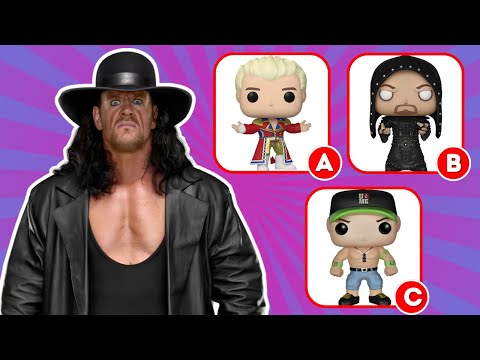 Can You Pick the Right Option? ✅️ WWE FUNKO POP QUIZ 👻