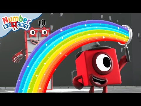 Colourful Maths - RAINBOWS and ADDITION! 🌈 | 123 Counting for Kids | @Numberblocks