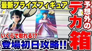 【クレーンゲーム】最新プライズフィギュア登場初日攻略！予想外のデカ箱にいくらで取れる！？  #橋渡し設定  #UFOキャッチャー  #クレーンゲーム