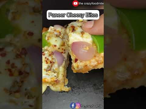 Paneer Cheesy Bites | Paneer Sandwich | Cheesiest Sandwich | Snack | the crazyfoodmile #shorts #beta