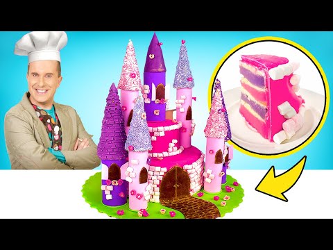 🍰Bake Your Dream Princess Castle Cake🏰 |Baking Adventure for Kids by Slick Slime Sam's Maker World