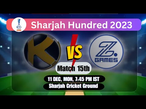 Karwan CC vs Games Strikers Live | Sharjah Hundred 2023 | T20 Live |  Live Score and Commentry