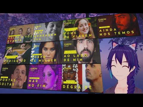 ESC2022 ポルトガル予選 Festival da Canção 2022 準決勝2日目リアクション動画 Japanese Vtuber Reaction