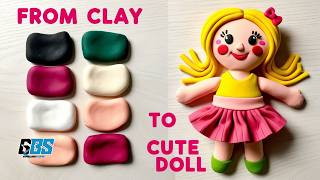 Como fazer boneca de massinha | Making Cute Clay Art Doll | Como hacer muñecas