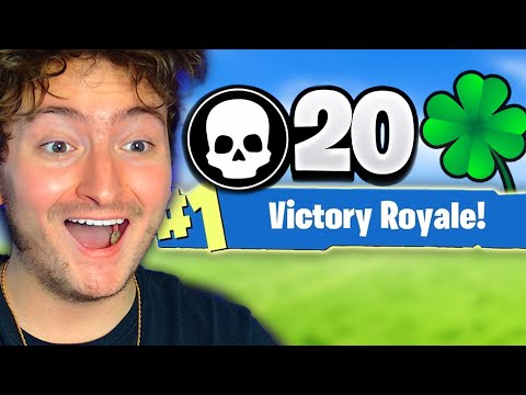 LUCKIEST FORTNITE 20 KILL SOLO GAME