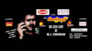 Sathyasgeethanali One Man Show by MJ Shriram Promo