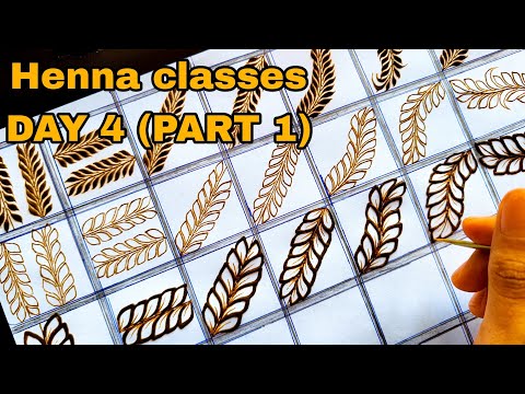 Tazaheen Henna Classes Day 4 (part 1) ||Learn Detailed Henna with Tazaheen Henna Classes 2023