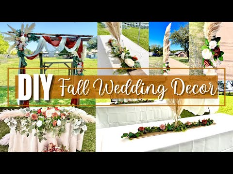 Fall Wedding Decoration Ideas On A Budget | Fall Wedding Centerpieces DIY