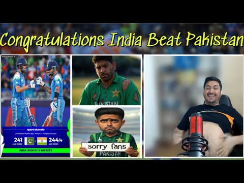 India Beat Pakistan One Sided Match in Champions Trophy | Pakistan PM underGround after pak lose