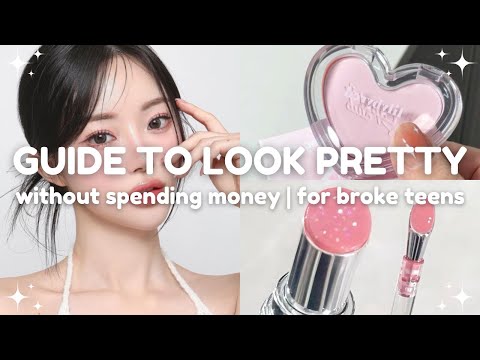 how to always look pretty on a budget ☁️🫧 beauty tips for broke teens