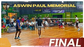 BENNET ANTONY/EDWIN VS GAJENDRAN/SHYAMPRASAD:3RD ASWIN PAUL MEMORIAL NATIONAL LEVEL CHAMPIONSHIP '25