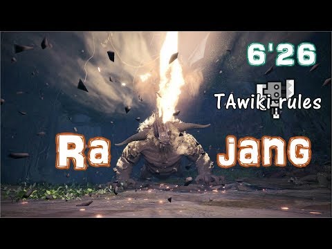 【MHWIB】TAwiki rules 導きの地ラージャン 6′26 ソロ【スラッシュアックス/スラアク】Rajang Switch Axe solo