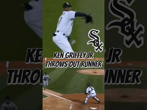 White Sox Ken Griffey Jr Throws Out Runner At The Plate - 2008 #MLB Season #baseball