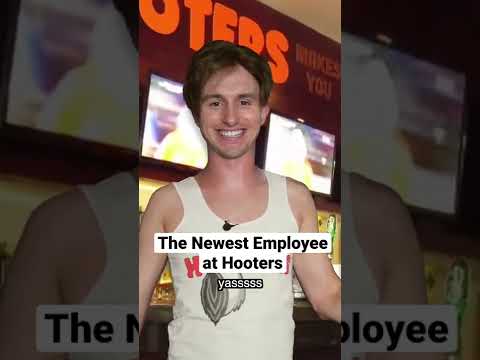 The newest employee at Hooters #shorts