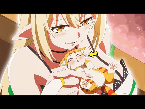 Ugly Loser Hero Reincarnated as Legendary Kitty Cat of a Busty Elf | Beheneko - Anime recap