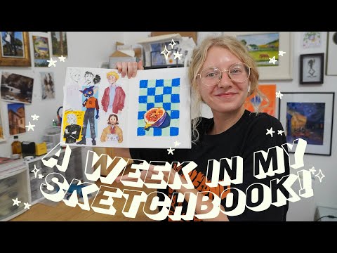 ★ trying to COMPLETE MY SKETCHBOOK in a week ★