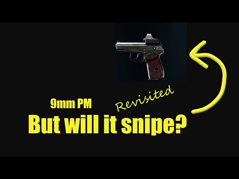 The 9mm PM but will it snipe? (revisited)