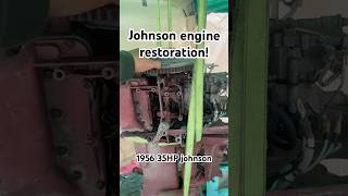 1956 johnson 35 hp boat engine restoration #boat #automobile #engine #boatengines #trump