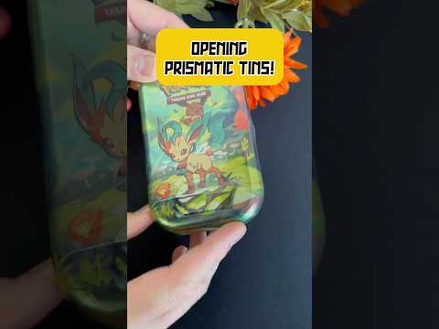 Prismatic Evolution Mini Tin Opening - hoping for something good #pokemoncards #pokemontradingcards