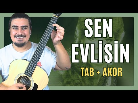 MUTLAKA DENE! Sen Evlisin Gitar Tab ve Akorları Birlikte Çıkarıyoruz! (Gitar Dersi)