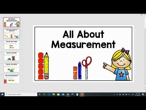 Measurement Introduction for Kindergarten