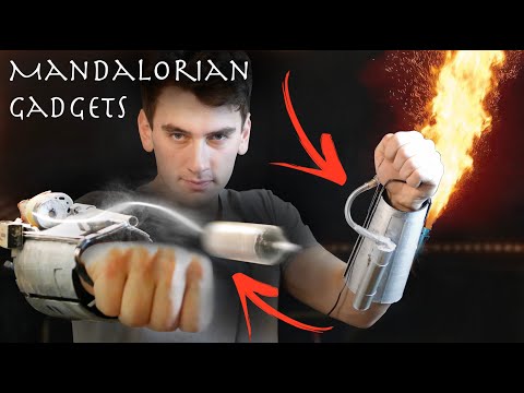 Make Working Mandalorian Flamethrower/Grappling Hook Gauntlets