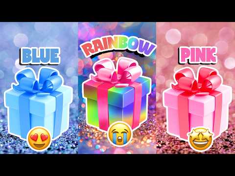 Choose Your Gift...! Blue, Rainbow or Pink 💙🌈 💗 How Lucky Are You? 😱 QuizZone