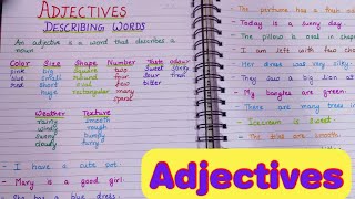 Adjectives || Describing Words || Adjectives made Easy|| English Grammer