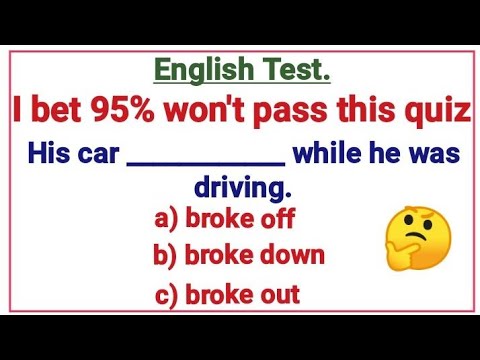 English Grammar Test ✍️📖 I bet 95% won't pass this English quiz.