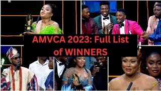 AMVCA 2023: full list of Winners.