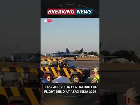 Russian Su-57E lands in Bangalore for Aero India 2025