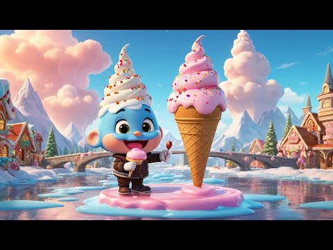 The Ice Cream Bridge Melts Away Rhyme Song | Popular Nursery Rhyme | Educational Kids Songs